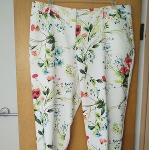 Floral ankle pants - 16W